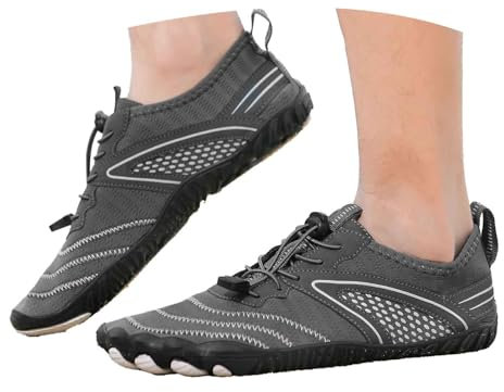 Generisch Badeschuhe Damen Outdoor Aquaschuhe Schnell Trocknend Schwimmschuhe Leicht Wasserschuhe Weicher Strandschuhe Rutschfest Herren Damen Barfußschuhe Unisex Surfschuhe 39
