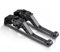 LEZFXDOX bremsgriff Für FZ8 2011-2015 Für MT-07 Für FZ-07 2014-2022 Motorrad Einstellbare Bremse Kupplung Hebel Brems Griff Bremshebel(Titanium)