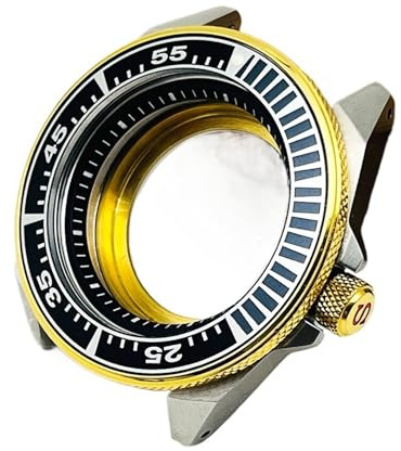 YELEMEABHB Klockfodral passar for NH34 NH35 NH36 7S26 urverk transparent baksida klockfodral Klockfodral(03 Silver Case,Sapphire Glass Case)