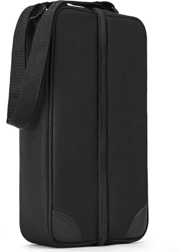 ALLCAMP Große Kühltasche für Weintasche mit Flaschenzubehör, Weinregal Einkaufstasche (Einzelflasche Schwarz)