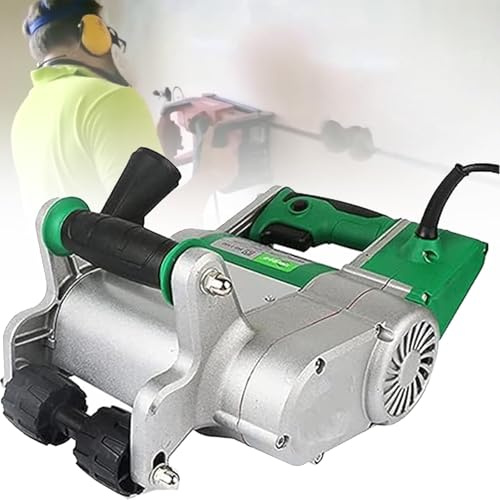 Electric Wall Chaser 25mm + 35mm Groove Cutting Machine - Dust Free Operation Wall Slotting Tool for Cement, Sand, Brick with Carry Case