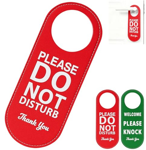 Bitte Nicht Stören Schild, 22,5 x 8,5 cm Türschild Kinderzimmer, Rot-Grün Elliptisches Design, Ideal für Homeoffice, Büro und Studium