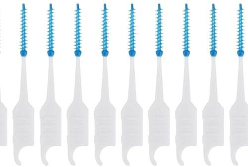 Mjuk silikonmassageborste, interdentalborste för rengöring, daglig hygien, 40 st/låda