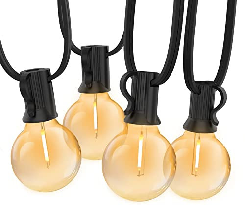 Bomcosy Catena Luminosa Esterno 7.6M, Luci da Esterno LED Catene Luminose per Esterni con 12+1 G40 Filo Lampadine Luminarie Lucine da Esterno Decorative per Giardino Natale Terrazza Matrimonio