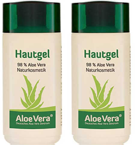 Aloe Vera Gel 98% (2 Stück à 200ml), Aloe Vera Hautgel, Reines Aloeveragel, Dr. KIM BEISEL Deutsches Aloe Vera Zentrum