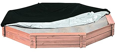 Cozzka Verbesserte achteckige Sandkastenabdeckung für den Außenbereich, strapazierfähig, wasserdicht, dicht, Ersatzabdeckung für achteckige Sandkasten mit elastischem Saum, 2 x 213,4 x 198,1 x 22,9 cm