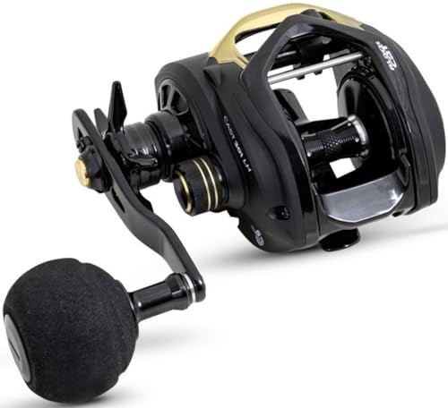 Black Cat Cast 301 LH - Mulinello Baitcaster per pesca, mulinello da pesca verticale, mulinello da pesca