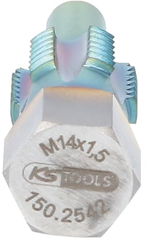 KS Tools 150.2542 Gewindeschneider mit Führungsbolzen für Temperatursensoren, M14x1,5
