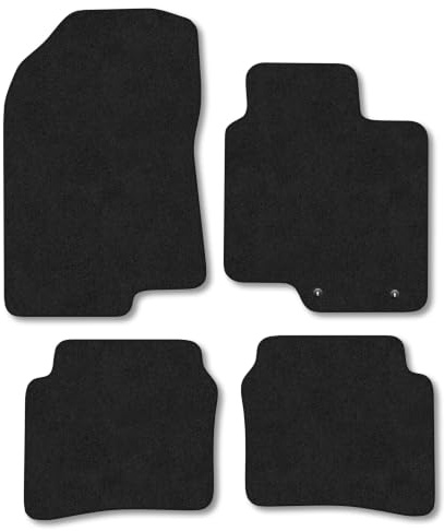 Fits Hyundai Bayon (2021+) [Mild Hybrid] Carpet Car Mats | Black Edge Trim Tailored Fit Floor Mats Full Coverage Protection Accessories Easy Clean Anti Slip Made in the UK