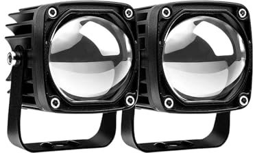Faros antiniebla LED 2 uds Luces led adicionales para Motocicleta proyector LED Auxiliar antiniebla focos 180W 12V 24V para ATV camión SUV UTV (Color : Black 2PC)