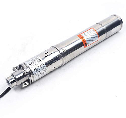 Begoniape Tiefbrunnenpumpe 3 Zoll Edelstahl Sandverträglich Brunnenpumpen Frischwasserversorgung Pumpem mit 20M Kabel 1600 L/h