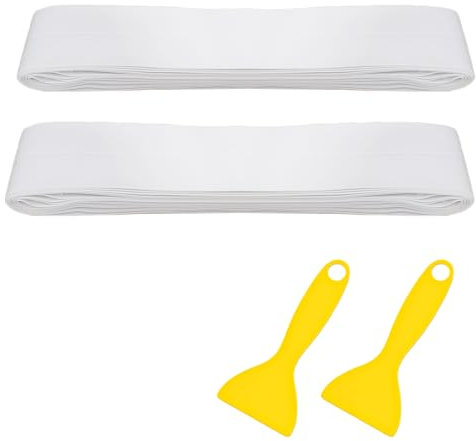 2 Rotoli Nastro Sigillante Impermeabile, Autoadesivo Nastro, Silicone Bianco Striscia di Tenuta per Cucina, Bordo Vasca, Toilette Doccia (3,8cm x 5M)