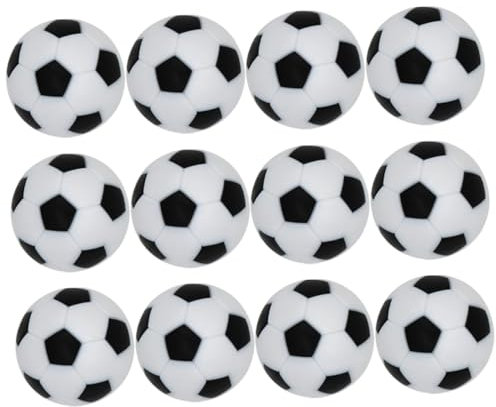 KOMBIUDA 12 Stück Tischfußballbälle Ersatz Zubehör 23mm HIPS Kunststoff Kompatibel Standard Tischfußball Balls Für Kinder Und Erwachsene