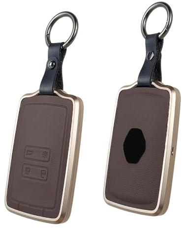 Baisirui Autoschlüssel Hülle kompatibel mit Renault 4-Tasten Smartkey Autoschlüssel Dacia Jogger Schlüsselhülle für Kadjar Megane Arkana Duster Schlüssel Hülle Zubehör (golden)
