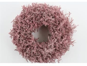 Aperagus Kranz gewachst rosa D ca 35 cm, Dekokranz, Adventskranz, Türkranz,Adventskranz