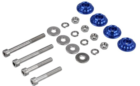 Set: CNC Unterlegscheibe 32mm für Stoßdämpfer/Federbein, Blau - für S51, S50, S70, S53, S83