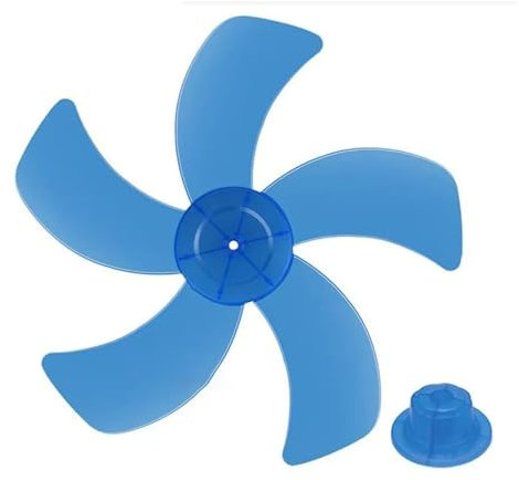 JIOYUNG eufeifeiegds Aspas de Ventilador de 16 Pulgadas, 30 cm, de plástico, de Cinco Hojas con Tapa de Tuerca for Pedestal de Mesa, Accesorios for Ventiladores eléctricos wefeiegds