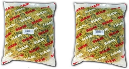Elastici in gomma giallo diametro 60 mm 2 buste da 1kg.
