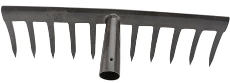 JOINPAYA Râteau De Jardinage pour Gazon Râteau Robuste Ameublissement Outil Agricole Tête Seule