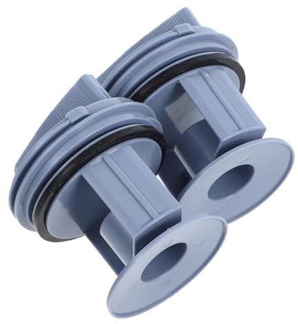 Washing Machine Filter Drain Outlet Valve Cover 2pcs 5.1cm | Abs Plastic, Easy Installation, Versatile Fit for Washer Drainage, Enhanced Protection and Filtration