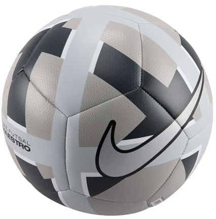 Nike Maestro HV5100-077 - Palla Futsal Lt Smoke Grey/Nero/Argento metallizzato