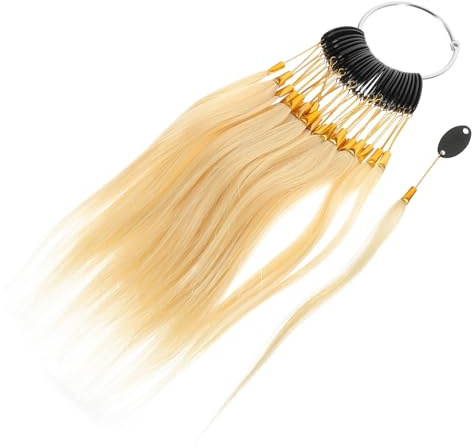 LRXIYODE Nuancier Cheveux Colorés Lot 30 Échantillons Mèches Test Capillaire Décoloration Teinture Adapté Salon Coiffure