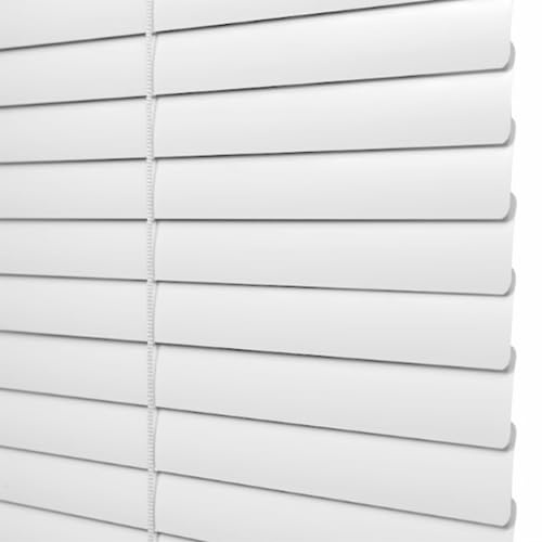 Mattes Weiß Aluminium Jalousie Verdunkelungsrollo Fensterrollo Rollo Seitenzugrollo Plissee Schalusie Fenster Jalousien Sonnenschutzrollos Für Haus/küche/büro,Individuell Gestaltbar (130×150cm)
