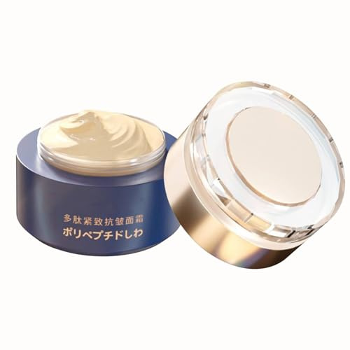 Creme de Pour Anti Rides Femme,Crème Hydratante Visage,Crème Anti-rides en Polypeptide Japonais,Lifting Immediat Visage,Réduit les Rides d'expression,Les Ridules,Les Poches et Les Cernes 50g (1)