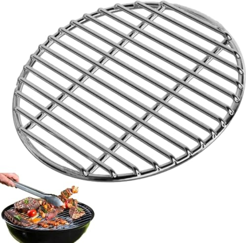 Ataoyus Rejilla Redonda de Acero Inoxidable para Barbacoa, Rejilla Redonda de Acero Inoxidable Redonda, Rejilla de Cocina para Camping, pícnic, jardín, Fiesta, 40 cm, 43 cm, 45 cm, 48 cm