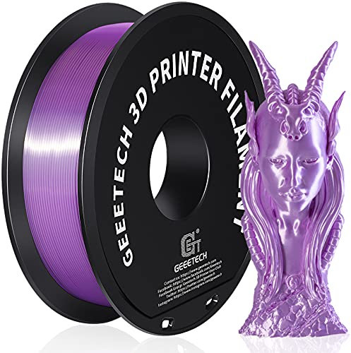 GEEETECH PLA filament 1.75mm Silk Lila, 3d filament PLA for 3d Drucker 1kg spool