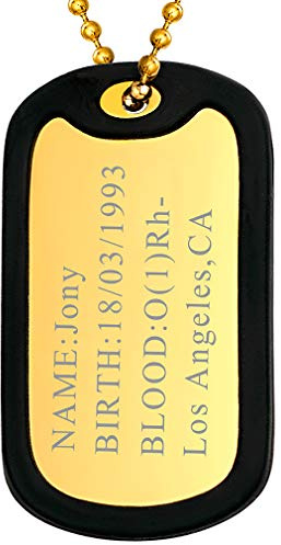 FaithHeart Personalisierter Dog Tag Anhänger mit Foto&Text Gravur Edelstahl Militärischen Erkennungsmarken Kette mit Geschenkebox