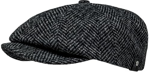 WEROR Schiebermütze Herren – Schirmmütze Flatcap Herrenmütze Cap Mütze – Herbst/Winter – WEROR-280.1 (60, 61, Anthrazit)