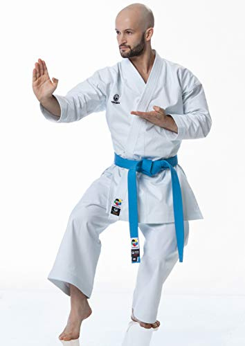 Tokaido Kata Master Athletic - Traje de karate unisex para adultos, color blanco, 165 (3,5)
