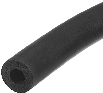 sourcing map Schaumstoffschlauch für Griffstütze, Rohrisolierung, 8 mm Innendurchmesser, 18 mm Außendurchmesser, 1 m Länge, Schwarz