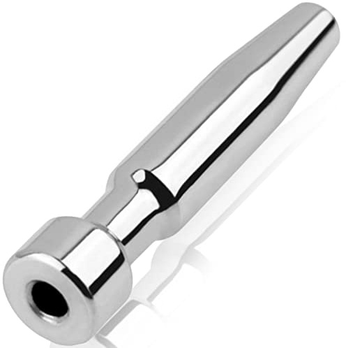 Dilatateur Urétral Homme 4,5 cm ⌀0,8 cm en Acier Inoxydable – Plug Urètre avec Boule Trouée et Bords Lisses – Bouchon Pénien Métal Jouet Sexuel Homme SM Masturbateur Masculin Bondage FOPS N16-63