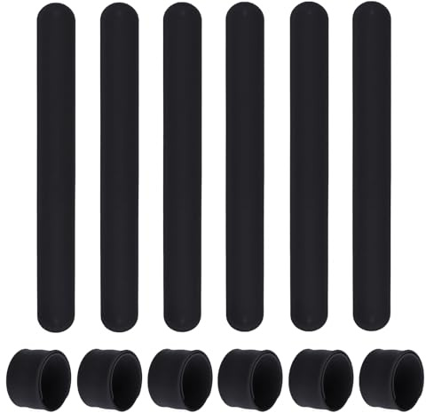 TOPTIE 24 Pezzi Braccialetti in Silicone Slap, Morbidi Braccialetti premi Carnevale