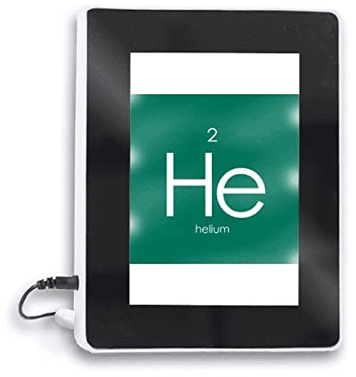 Chestry Elements - Mesa de período, diseño de helio de gas raro y espejo mágico para lámpara