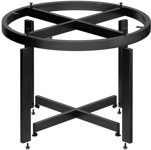 Orlando | Tischgestell für Couchtisch | Tischbeine | Stahl | Tischfüße | Größe: Ø 68,5 | Gesamthöhe: 50 cm | Schwarz