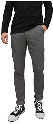 JACK & JONES Herr Jpstmarco Jjfury AKM Noos chinobyxor, Hög midja, 32W x 34L