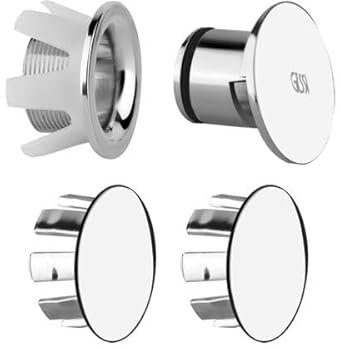 Gessi 316 Überlaufdeckel und seitliche Abdeckkappen, 37587, Farbe: Chrom