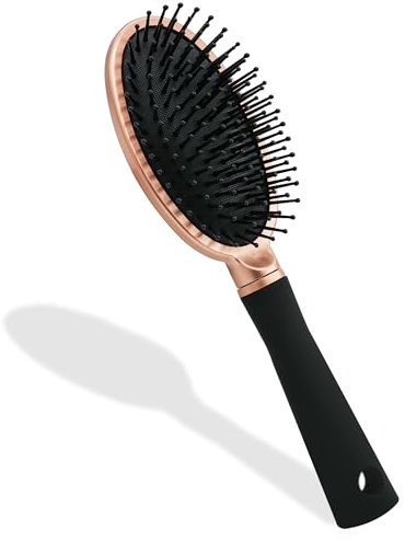 Elodyunhc Hair Brush - Detangling Air Cushion Hairbrush for Wet & Dry Hair, All Hair Types - Straight, Curly, Men and Women - Black