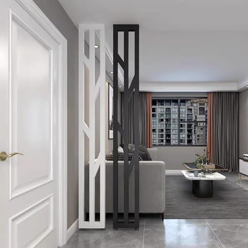 HDYZJQ Modern Style Minimalist Partition Screen, Divider Privacy Post For Lobby/Studio/Office, Privacy Screen for Room Separation Home Decor,2 3 4 Panel (Color : 2 Panel, Size : H155cm/61in/5.08ft)