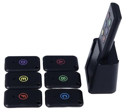 Schlüssel Finder, 70 Bis 75 DB Keys Finder und Item Locator, Drahtloser 433-MHz-Sucher für Verlorene Gegenstände mit Einem Sender und 6 Empfängern, Artikelfinder-Locator für