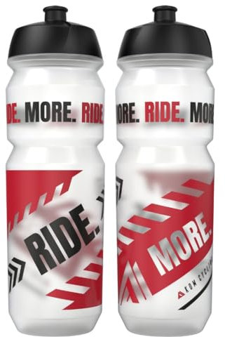 KOM Cycling Water Bottle 2 Pack. Cycling Water Bottle Set to Inspire. Includes 2 bike water bottles that fit most cages and bottle holders. BPA Free! Made in Europe (Ride. More., 2 Bottles (750ml))