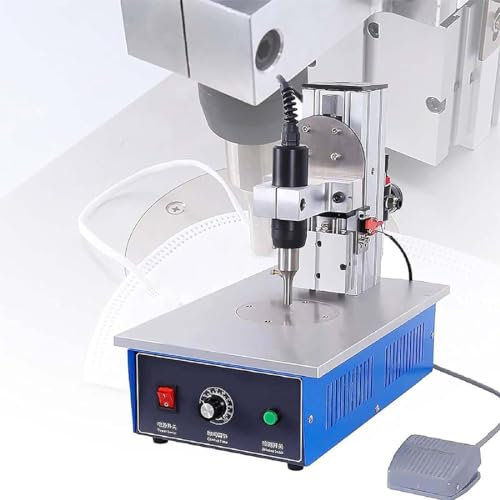 Saldatrice Ad Ultrasuoni da 1200W, Saldatrice a Punti Portatile in Plastica, Saldatrice con Pedale Elettronico φ9mm per Tessuti Non Tessuti in Plastica di Nylon