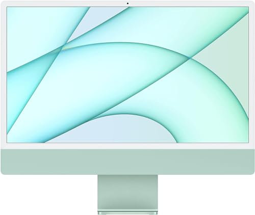 2021 Apple iMac con Apple M1 Chip con 8-core CPU (24-pulgadas, 8GB RAM, 512GB SSD de Almacenamiento) (QWERTY Spanish) Verde (Reacondicionado)