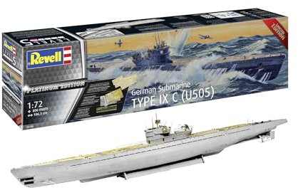 Revell 05180 German Submarine Type IX C/40 Platinum Edition 1:72 Scale Unbuilt/Unpainted Plastic Model Kit