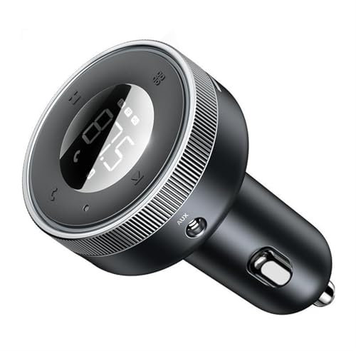 KUWAYO Trasmettitore FM Wireless Bluetooth 5.0 FM Radio Modulatore Adattatore USB Caricabatterie for Auto Vivavoce AUX Disco Lettore MP3 Musica