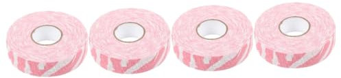 WOONEKY 4rollen Hockey Tape Hochwertiges Rutschfestes Griffband Für Eishockeyschläger Langlebig Und Strapazierfähig Für Intensives Pinkem Zebramuster