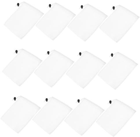 PACKOVE 12 pezzi Sacchetti in con Coulisse Borsa Mesh Traspirante e Resistente per Organizer da Viaggio Conservazione Gioielli Cosmetici Auricolari e Giocattoli Riutilizzabili e Compatti